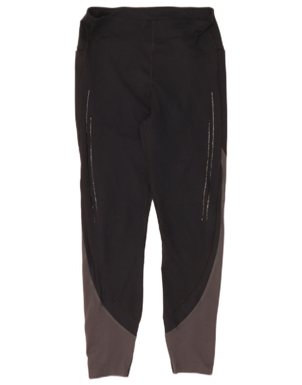 Legginsy damskie Under Armour UK 10, małe, czarne, poliestrowe z blokami kolorów