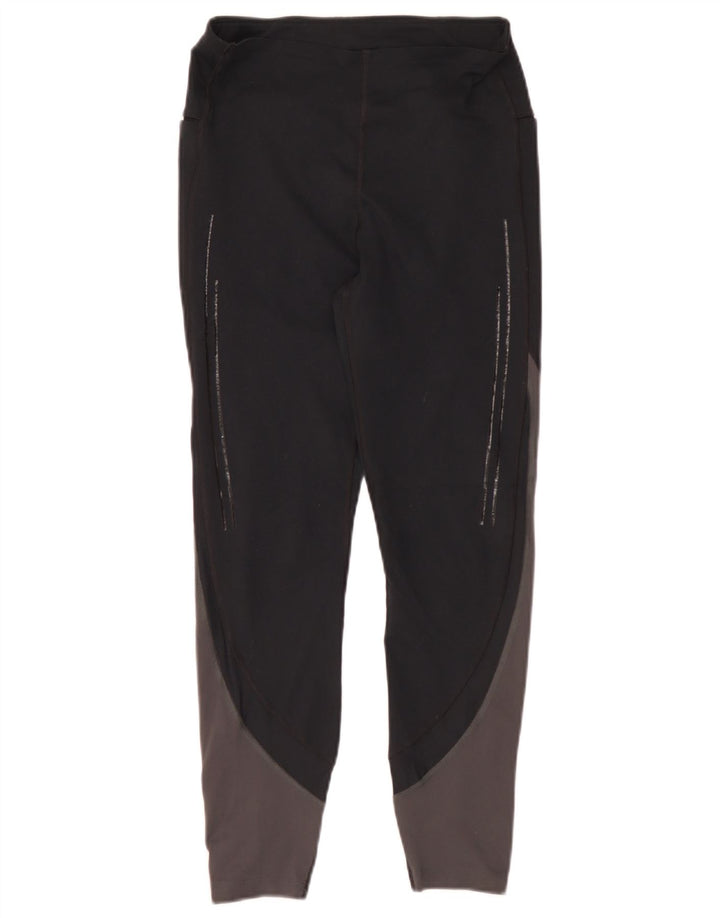 Legginsy damskie Under Armour UK 10, małe, czarne, poliestrowe z blokami kolorów