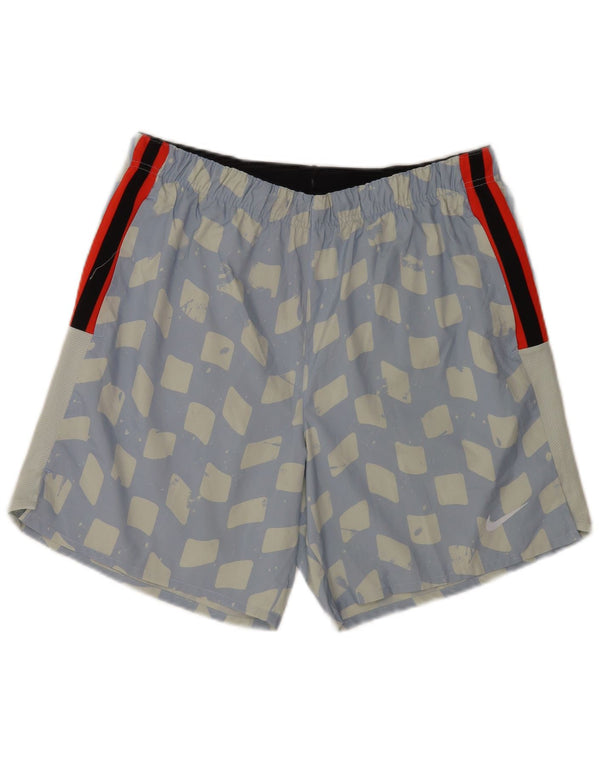 Męskie spodenki sportowe Nike Graphic Regular, duże, niebieskie, geometryczne, sportowe