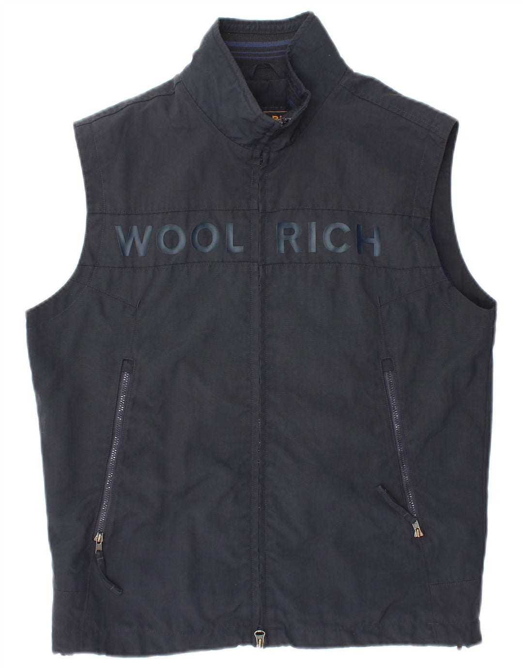 Damska kamizelka graficzna Woolrich UK 14, średni granat