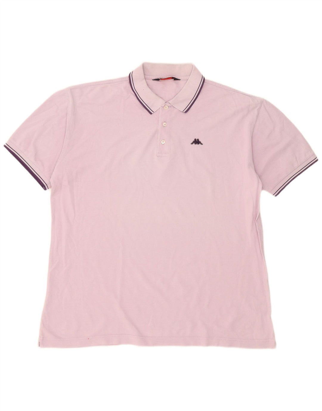 Męska koszulka polo Kappa 2XL Różowa bawełna