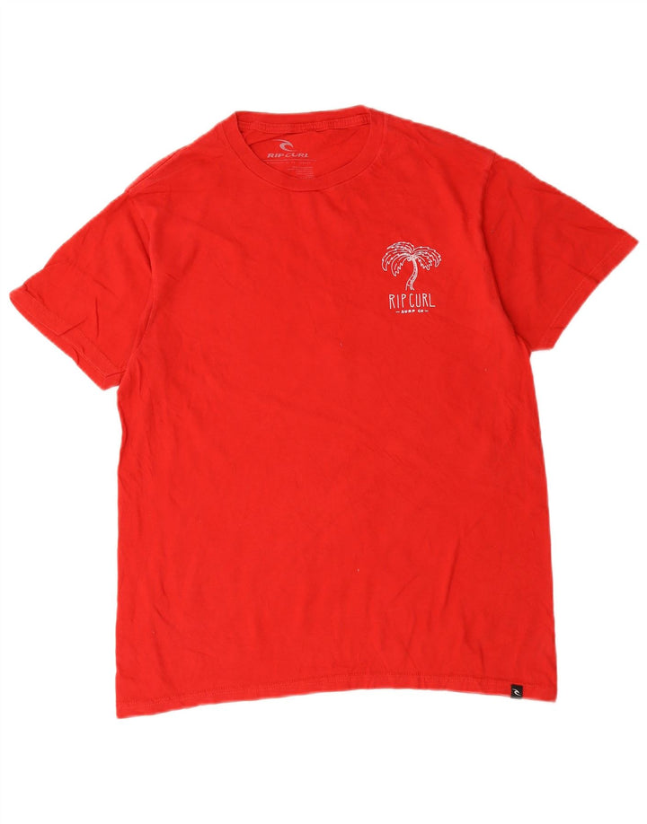 T-shirt męski Rip Curl, bawełniany, średni czerwony