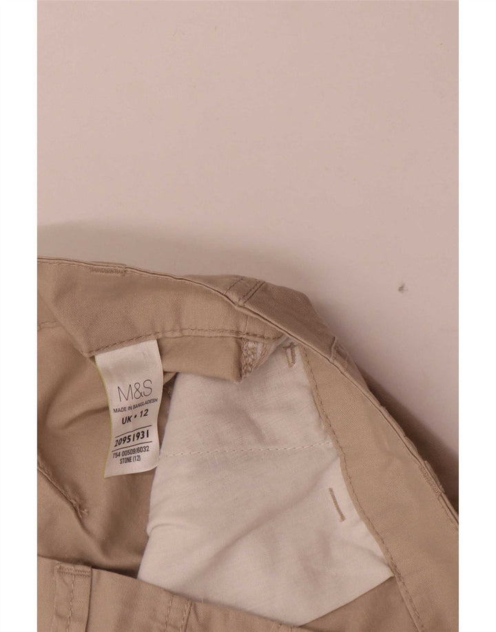 Marks & Spencer Damskie Bermudy UK 12 Medium W32 Beżowa Bawełna