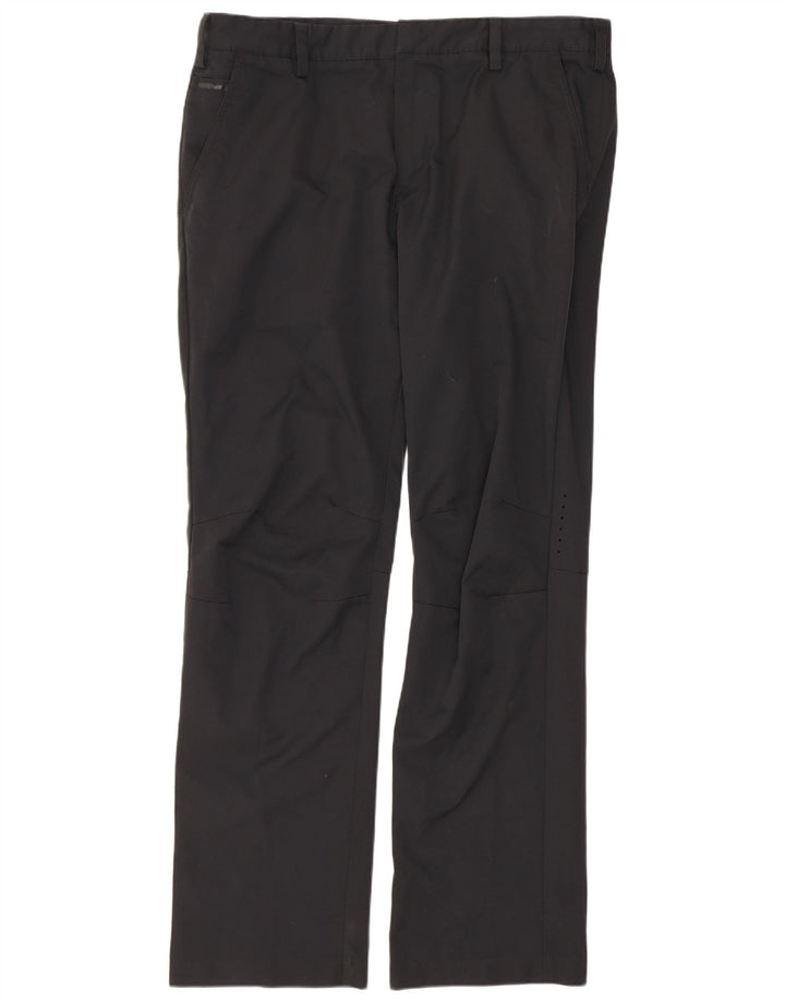 Męskie spodnie chino Adidas Coolmax Straight W34 L32 Czarny poliester