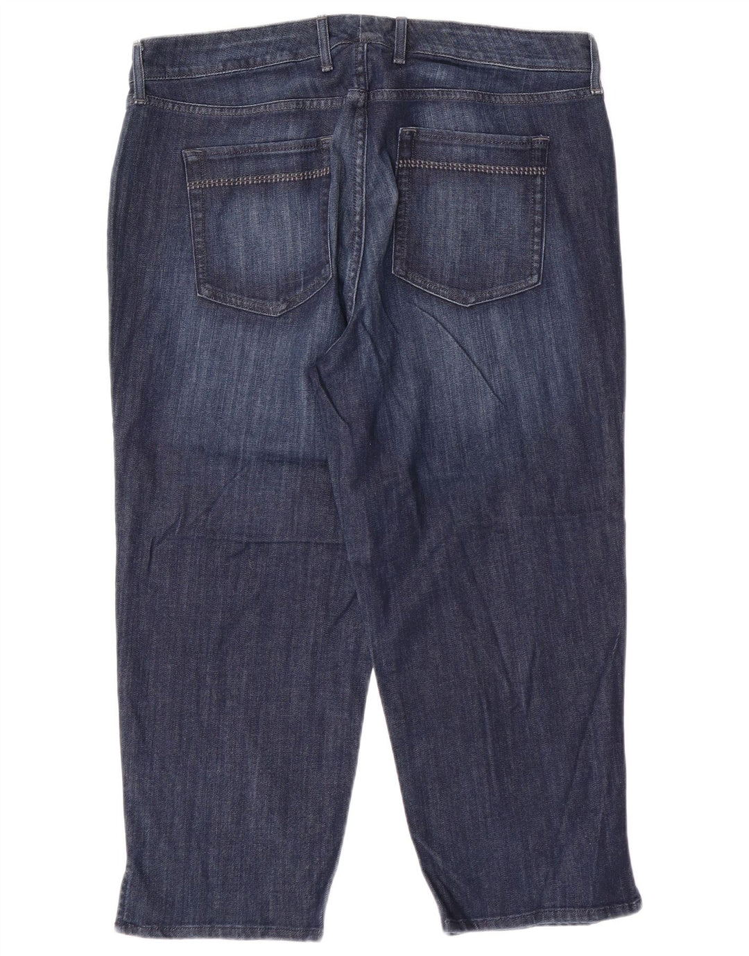 EDDIE BAUER Damskie jeansy Capri o zaokrąglonych kształtach US 16 2XL W38 L23 Niebieskie bawełniane