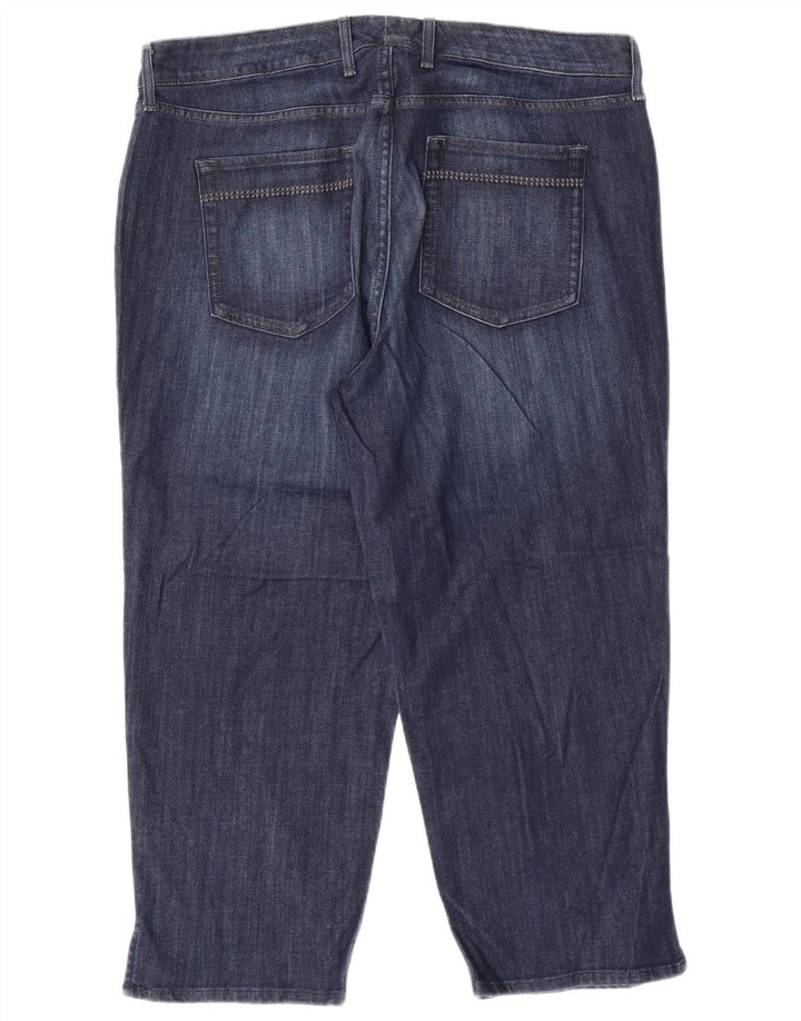 EDDIE BAUER Damskie jeansy Capri o zaokrąglonych kształtach US 16 2XL W38 L23 Niebieskie bawełniane