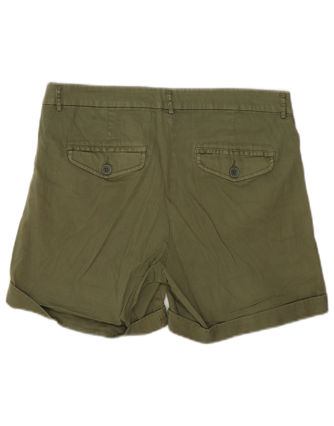 Damskie spodenki Chino BENETTON UK 10 Small W30, bawełna khaki