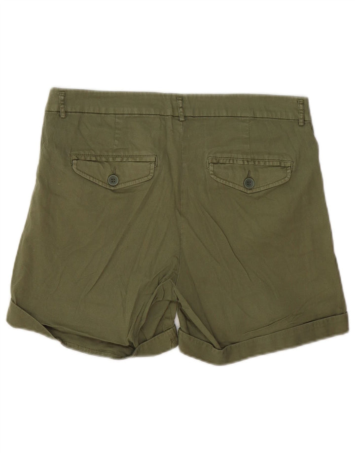 Damskie spodenki Chino BENETTON UK 10 Small W30, bawełna khaki