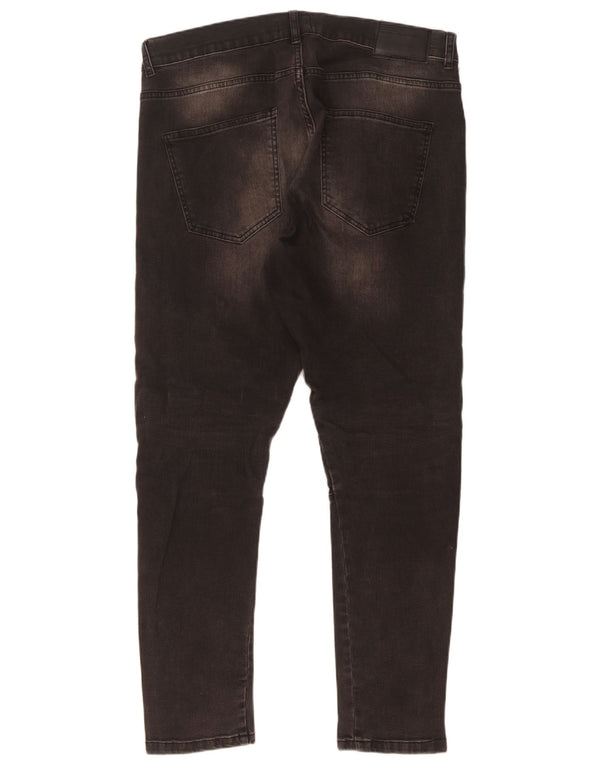 Męskie jeansy obcisłe Zara EU 46 XL W36 L31 czarne