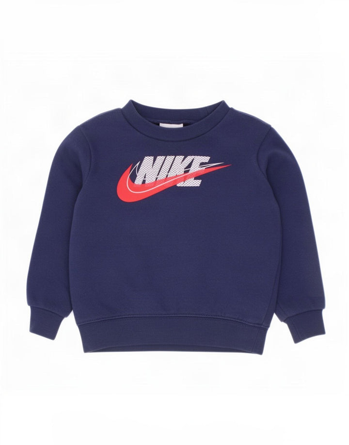 Bluza chłopięca Nike z grafiką, 2-3 lata, granatowa, bawełniana
