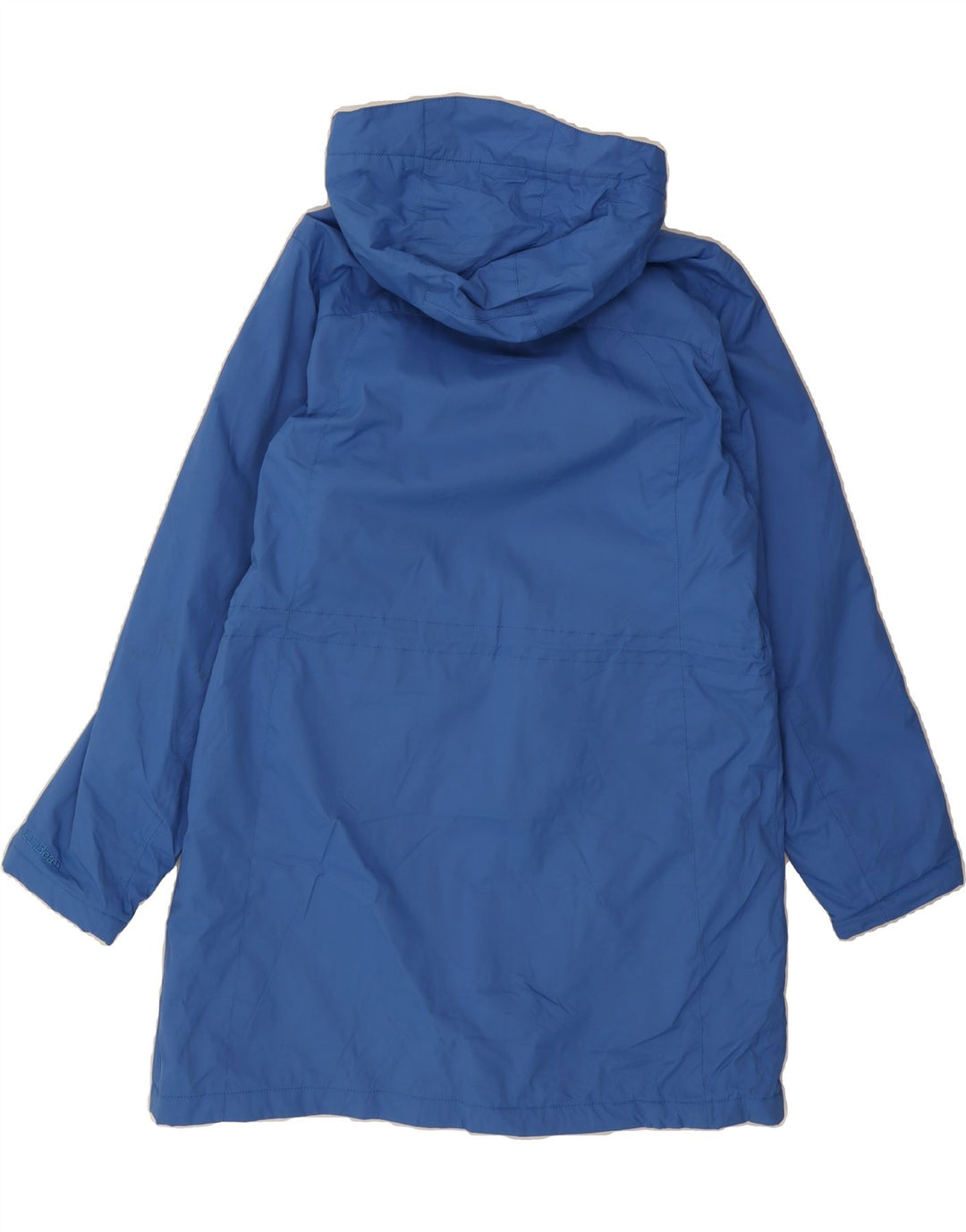 L.L.BEAN Womens Hooded Windbreaker Coat UK 14 Medium Blue Nylon Vintage L.L.Bean and Second-Hand L.L.Bean from Messina Hembry 