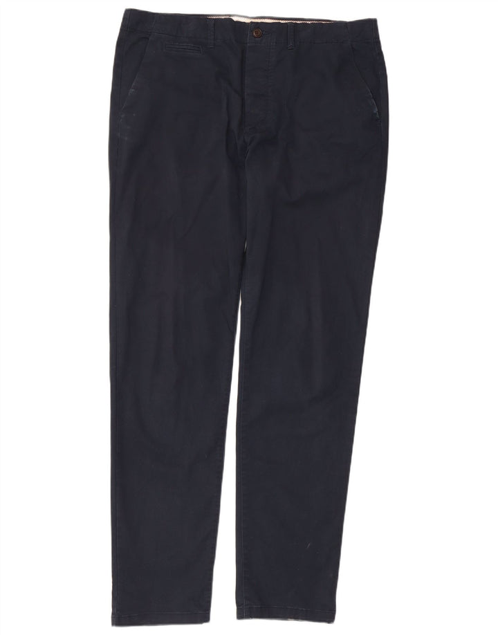Męskie spodnie chino JACK & JONES W34 L34 Granatowa bawełna