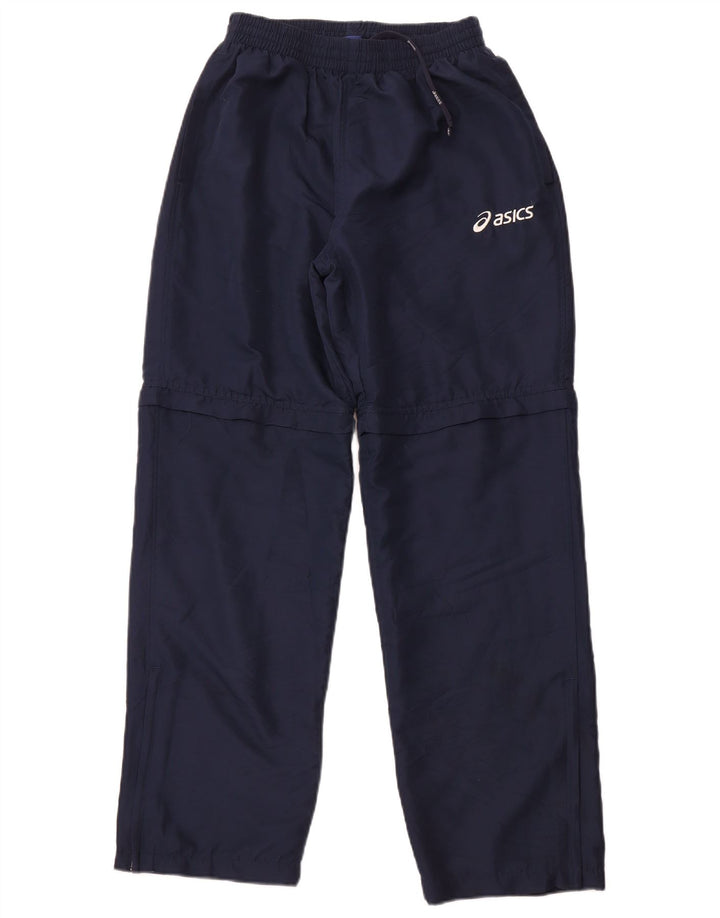 Damskie spodnie dresowe ASICS UK 14, duże, granatowe, poliestrowe