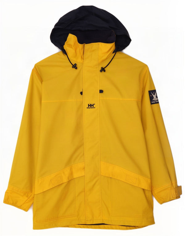 Męska kurtka przeciwdeszczowa z kapturem Helly Hansen Graphic UK 42 XL w kolorze żółtym