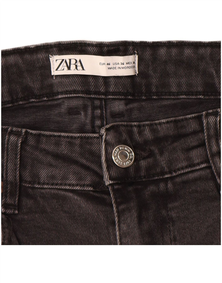 Męskie spodenki jeansowe ZARA EU 46 XL W36 Szara bawełna