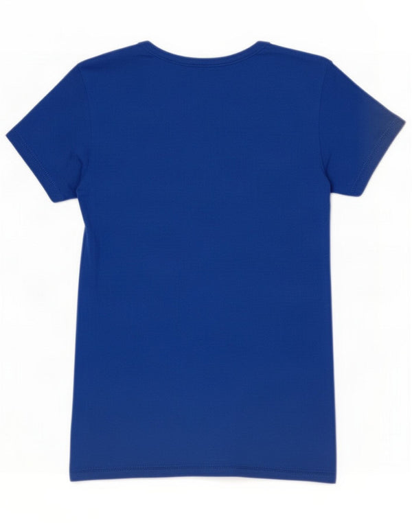 Kappa Womens T-Shirt Top UK 14 Large Blue Cotton