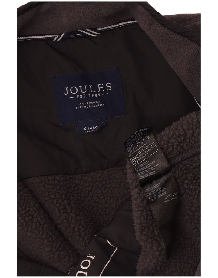 Męska kurtka polarowa Joules UK 42 XL, szary, kolorowy poliester