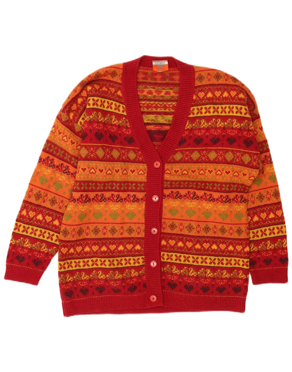 Sweter damski Stefanel Cardigan UK 16 Large Wielobarwny Fair Isle