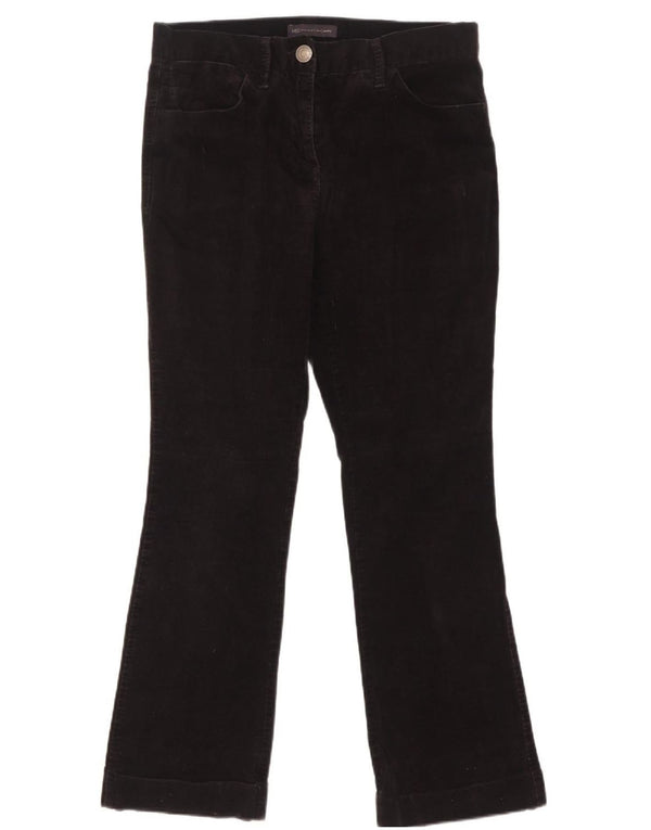 Spodnie sztruksowe Marks & Spencer Bootcut UK 10 Small W32 L28 Czarne