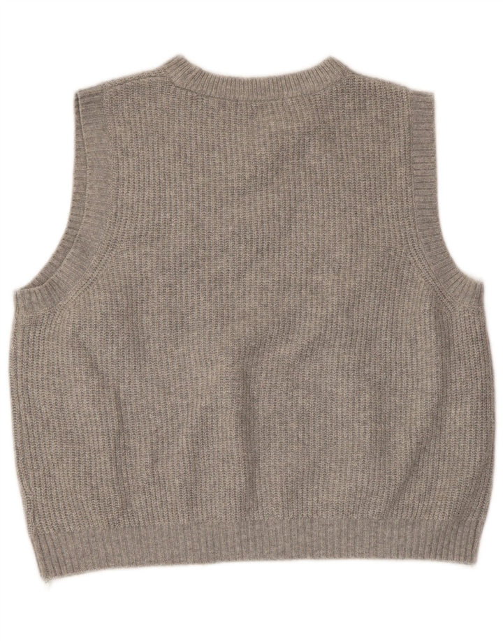 Marks & Spencer Damski podkoszulek oversize z kamizelką UK 16, duży, szary poliester