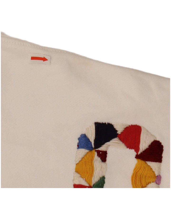 POLO RALPH LAUREN Damska bluza typu Crop Bluza UK 16, duża, biała