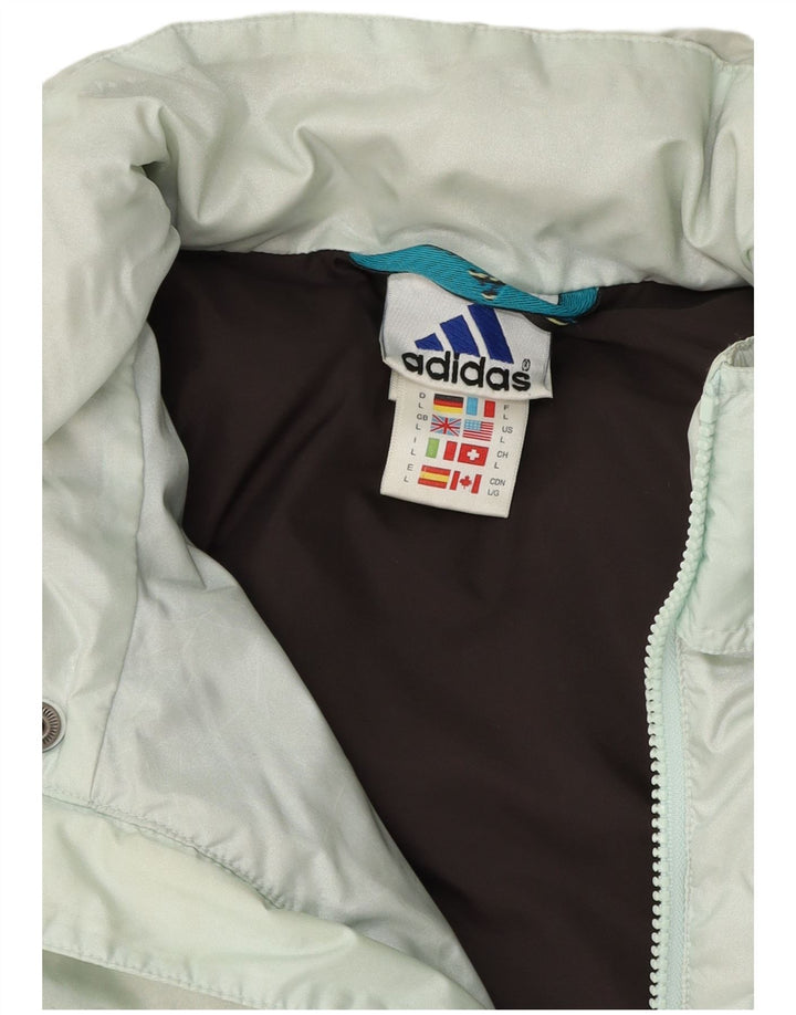 Męska kurtka Adidas Graphic Padded Jacket UK 40, duża, niebieska, poliestrowa
