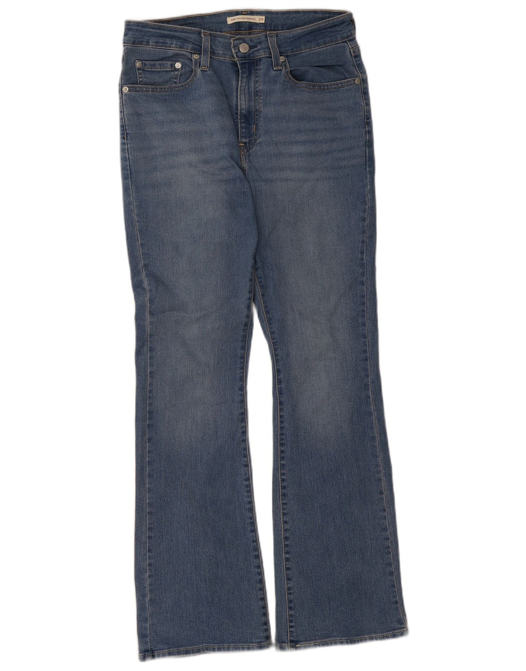 Damskie jeansy Levi's 725 z wysokim stanem Bootcut W29 L29 niebieskie