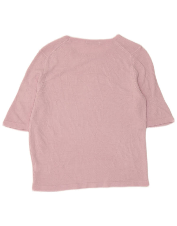 Marks & Spencer Damski top 3/4 z rękawem UK 10, mały, fioletowy, akrylowy