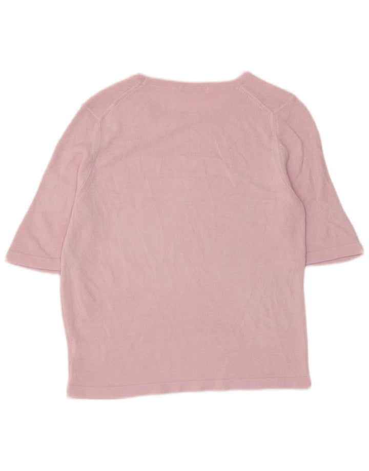 Marks & Spencer Damski top 3/4 z rękawem UK 10, mały, fioletowy, akrylowy