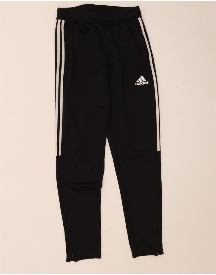 Męskie spodnie dresowe Adidas, małe, czarne, poliestrowe