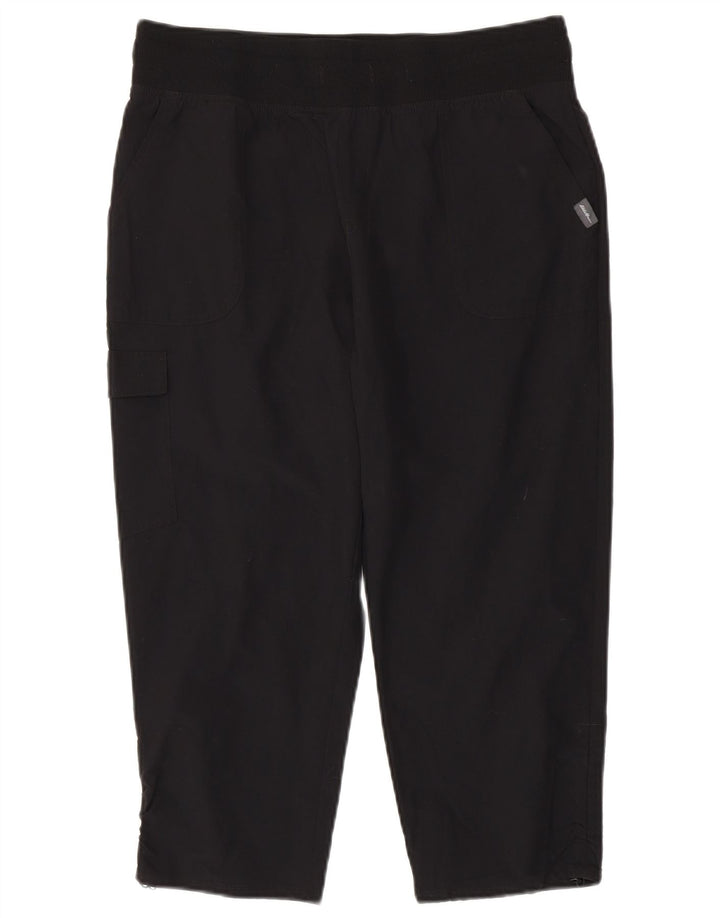 EDDIE BAUER Damskie spodnie Capri Straight Cargo Medium W30 L22 Czarne
