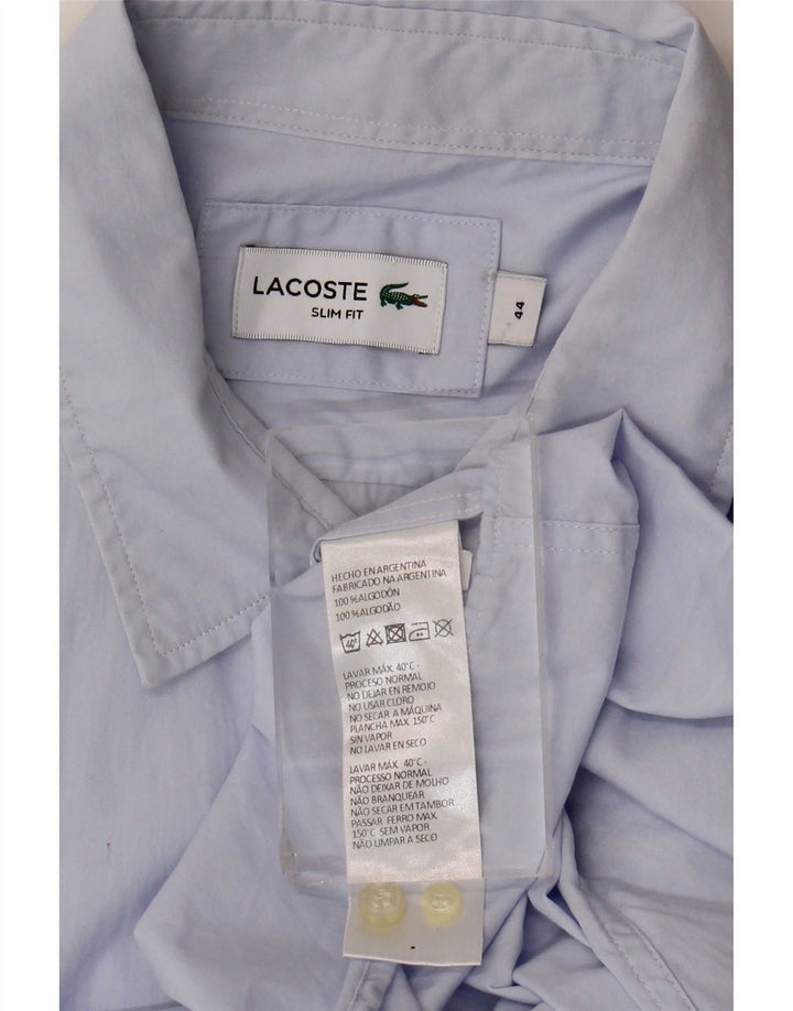 Koszula męska Lacoste Slim Fit, rozmiar 44 XL, niebieska, bawełniana