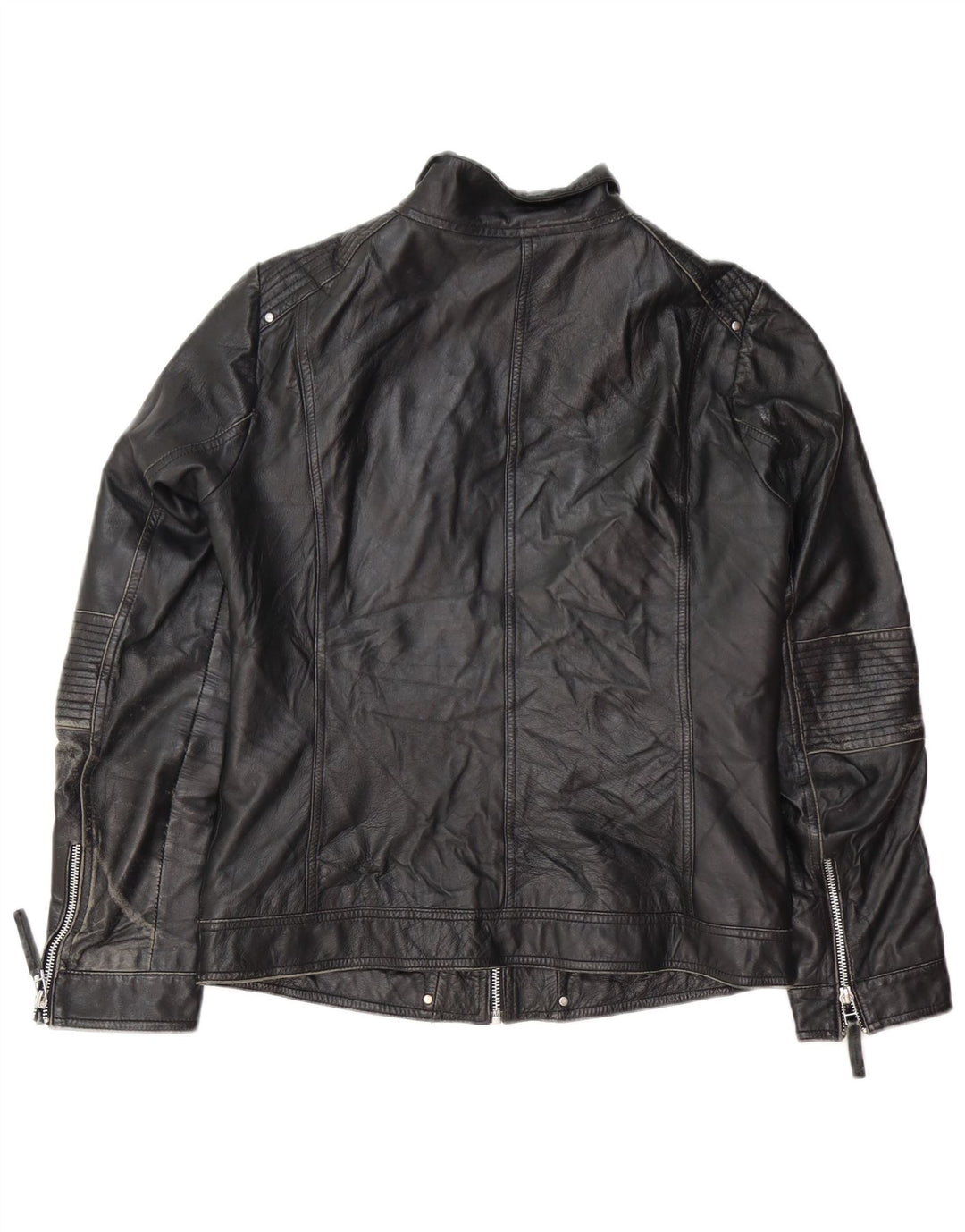 Damska kurtka skórzana motocyklowa Isaco & Kawa IT 44, średnia czarna skóra