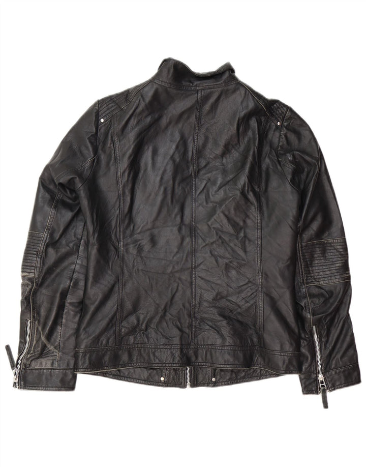 Damska kurtka skórzana motocyklowa Isaco & Kawa IT 44, średnia czarna skóra