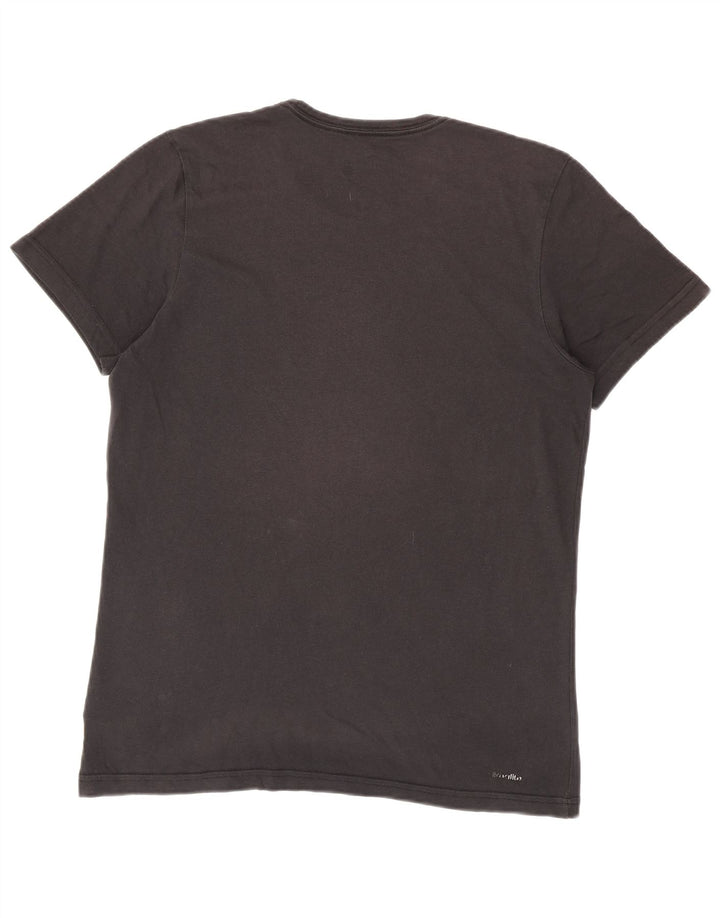 Męska koszulka Adidas Climalite Top, średnia, czarna bawełna