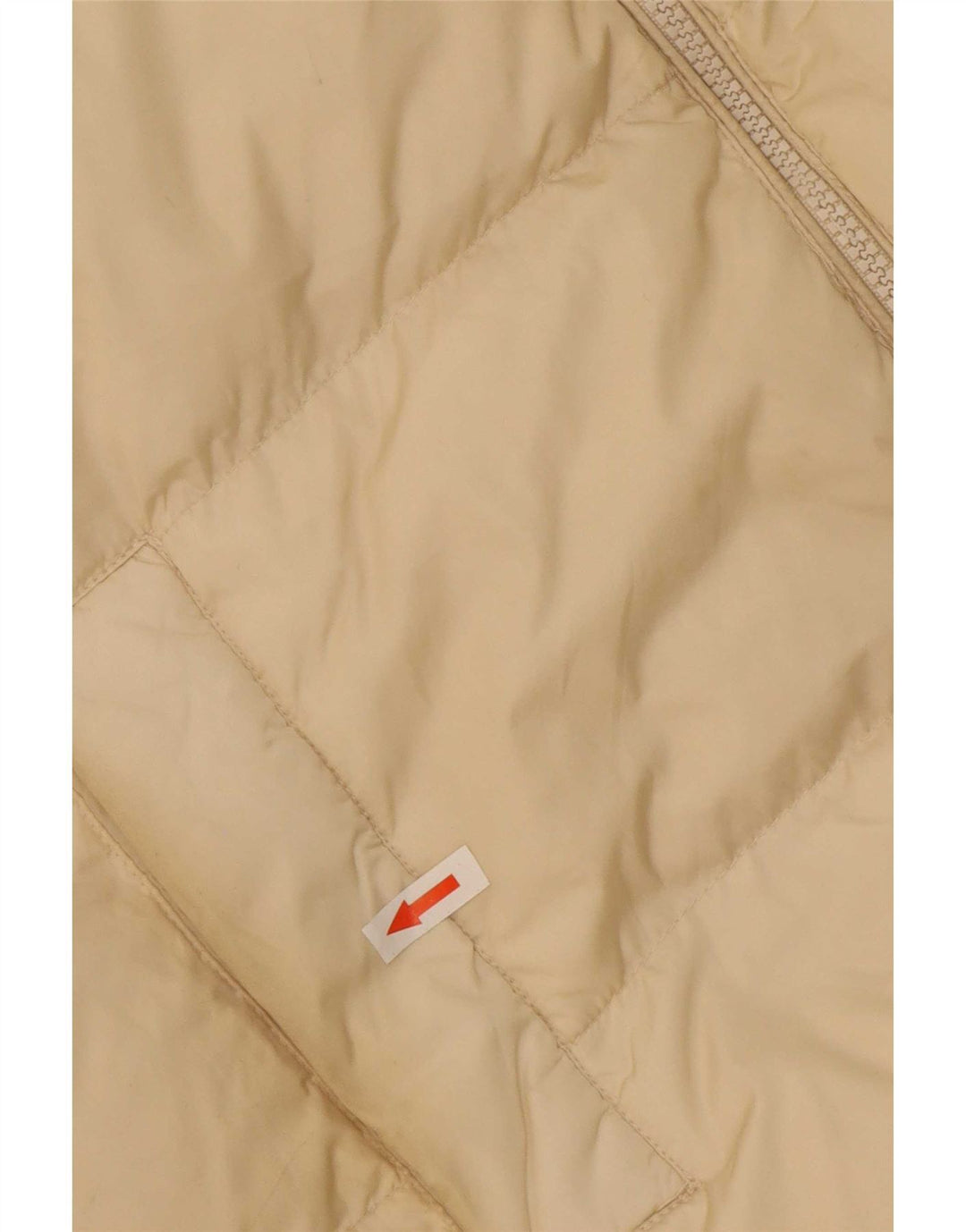 Damski płaszcz z kapturem, oversize, wyściełany Zara UK 6 XS, beżowy poliester