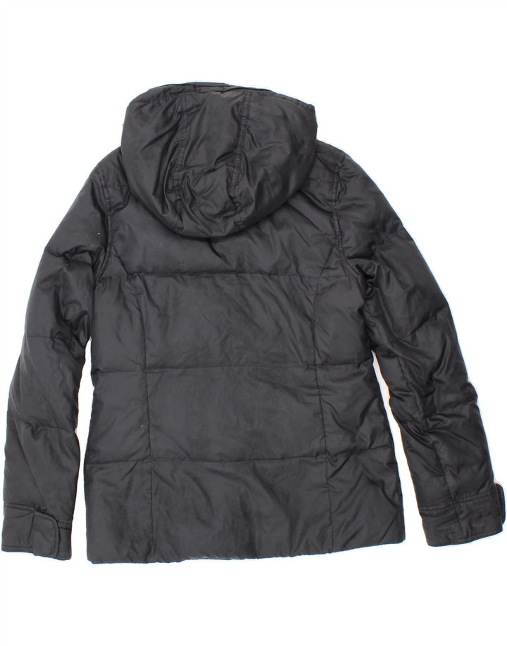 GAP Womens Hooded Padded Jacket UK 10 Small Black Polyester Vintage Gap and Second-Hand Gap from Messina Hembry 