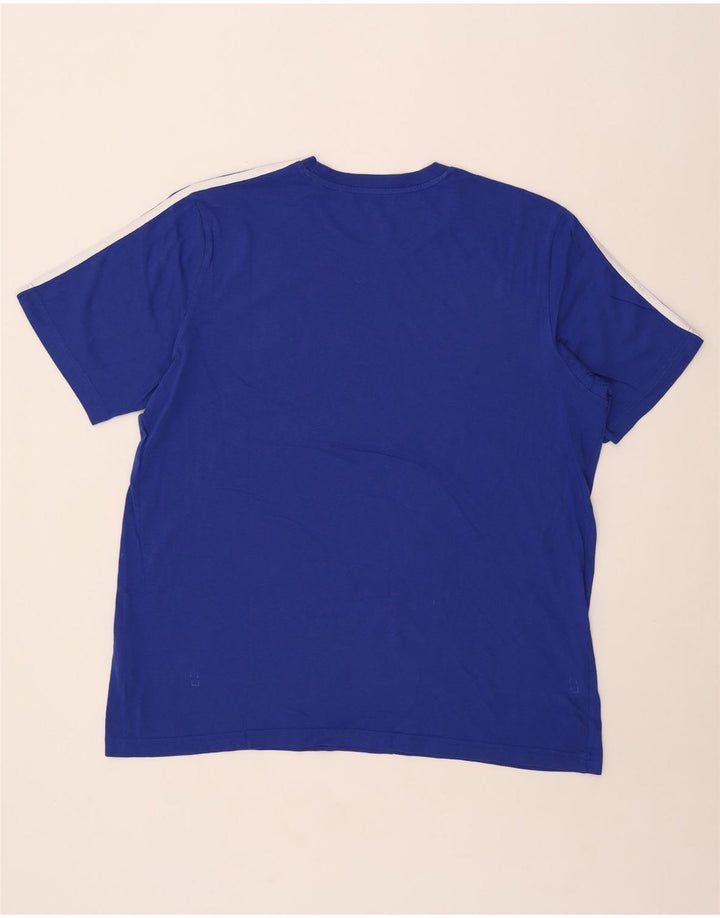 Adidas Męska Koszulka Top XL Niebieska Bawełna