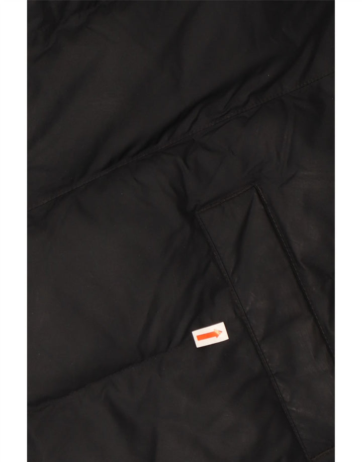 Wyściełana kurtka chłopięca z kapturem NIKE 13-14 lat XL, czarna, poliestrowa