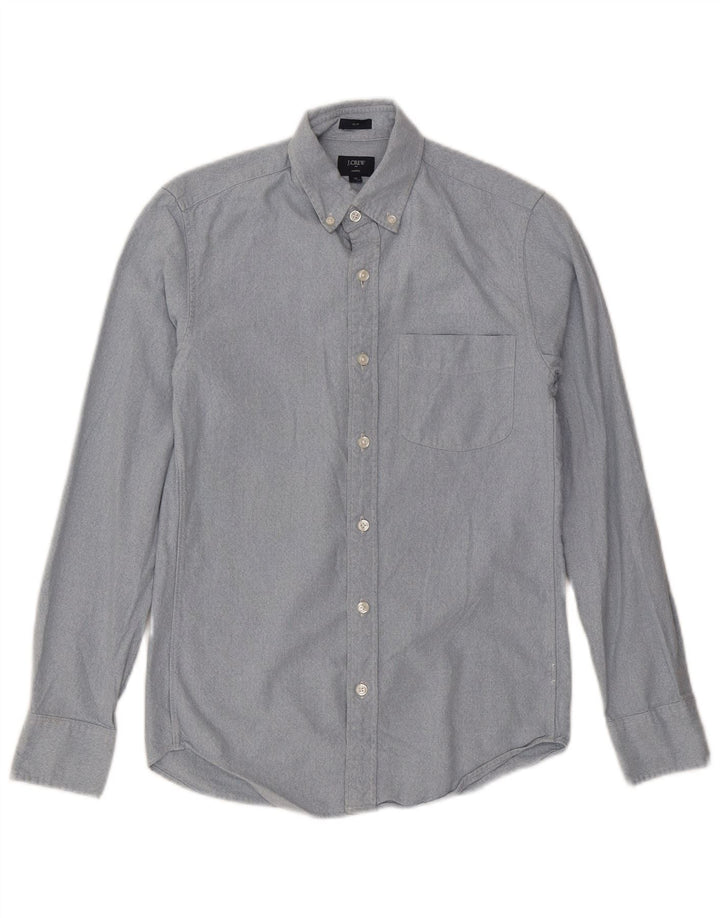 J. CREW Męska koszula slim fit XS, niebieska, bawełniana
