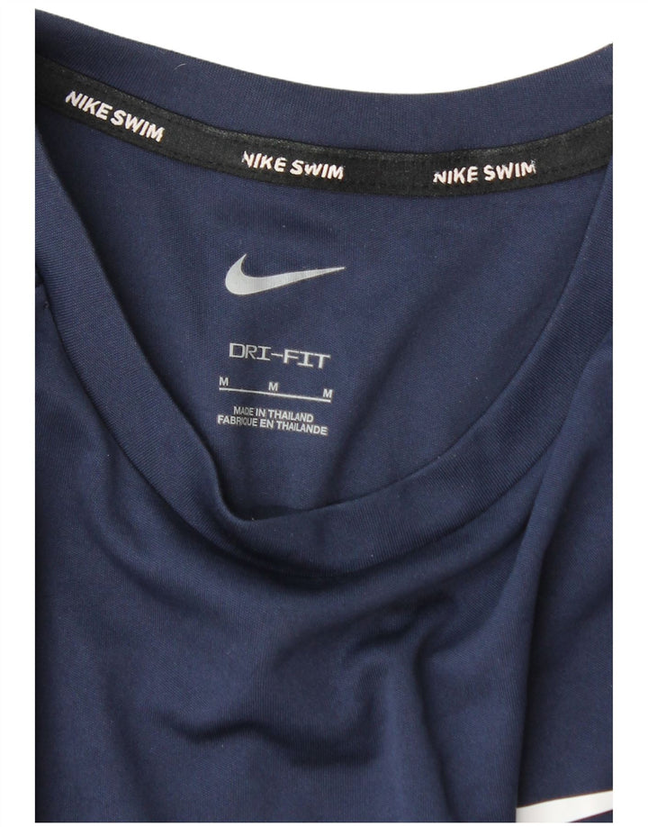 Męska koszulka Nike Dri Fit z długim rękawem, średnia, granatowa