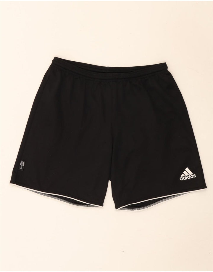Męskie spodenki sportowe Adidas Climalite, średni czarny poliester