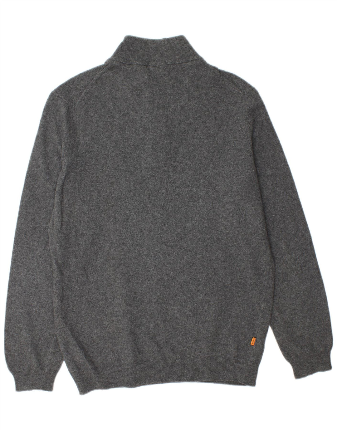 Męski sweter z zamkiem błyskawicznym Timberland XL, szara wełna merynosowa