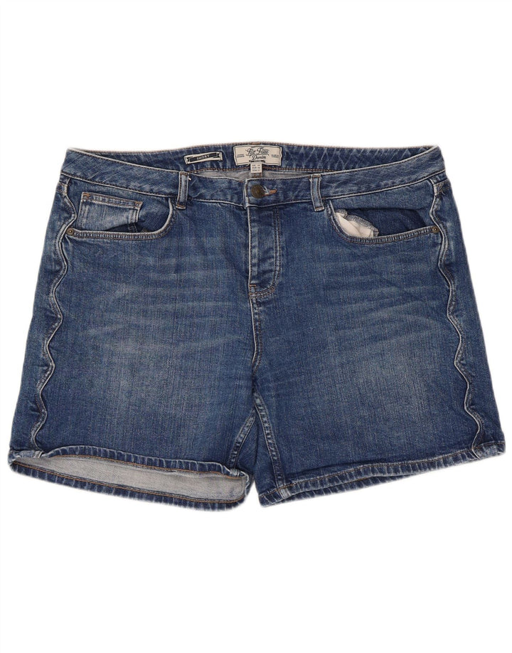 Damskie spodenki jeansowe Fat Face UK 16, duże, niebieskie, bawełniane