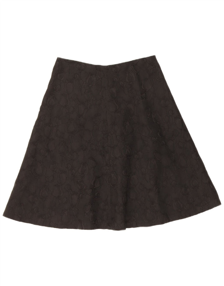 Intrend damska spódnica w kształcie litery A UK 12 Medium W30 czarna w kwiaty