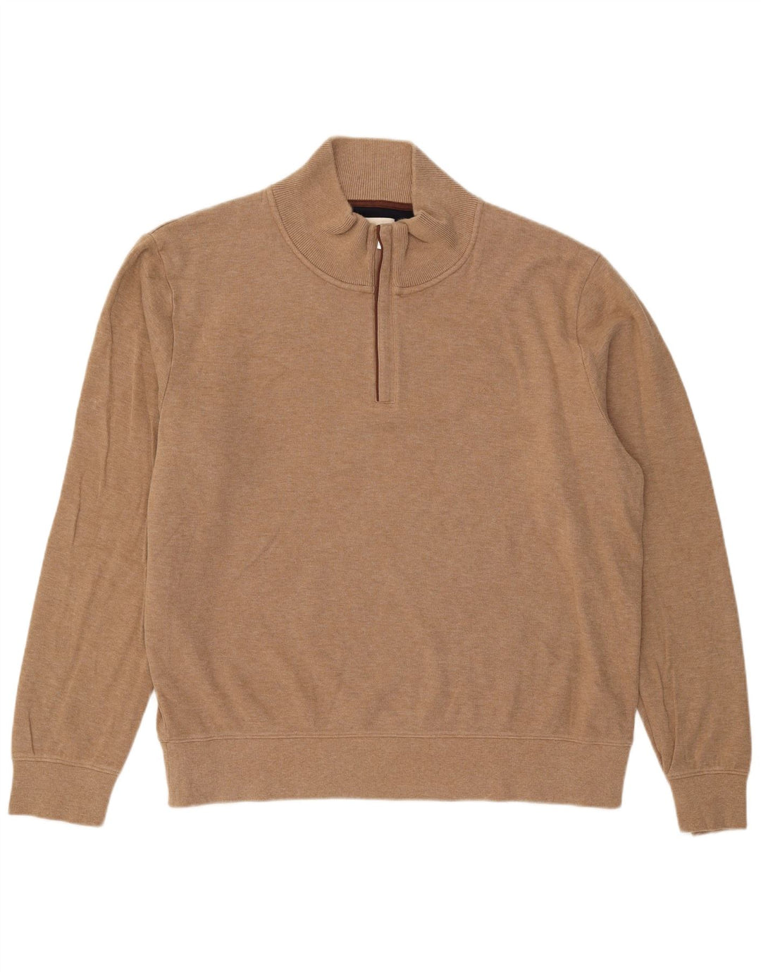 Męski sweter z zamkiem błyskawicznym Gant 3XL, beżowa, bawełniana