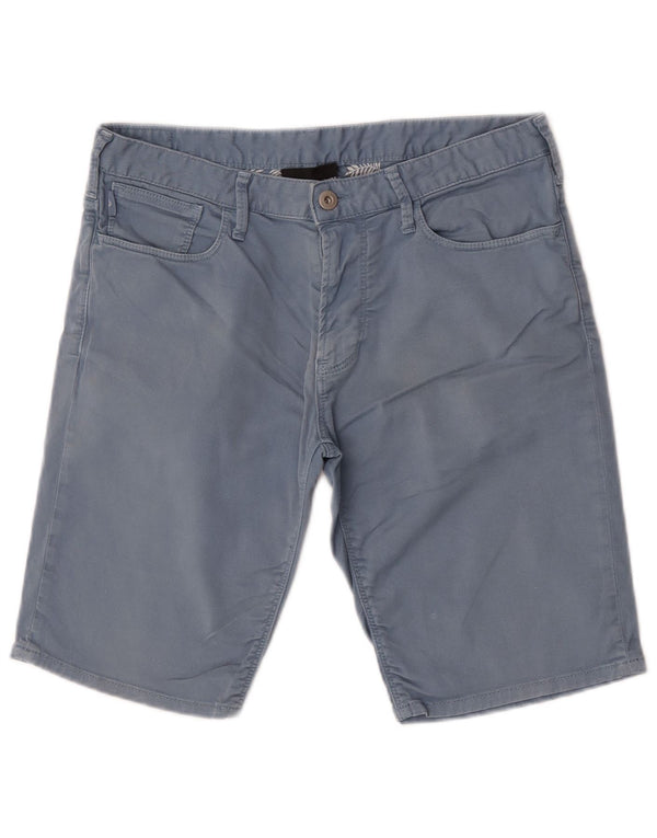 Męskie spodenki chino Emporio Armani EU 46 Small W30, niebieska bawełna