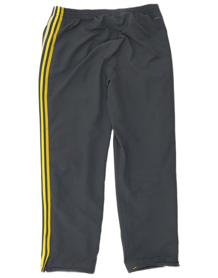 Męskie spodnie dresowe Adidas Climalite, duże, szare, z poliestru