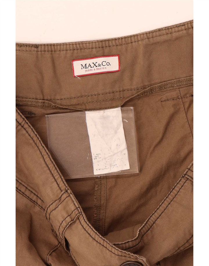 Max&Co. Damskie bermudy W30 średni brąz