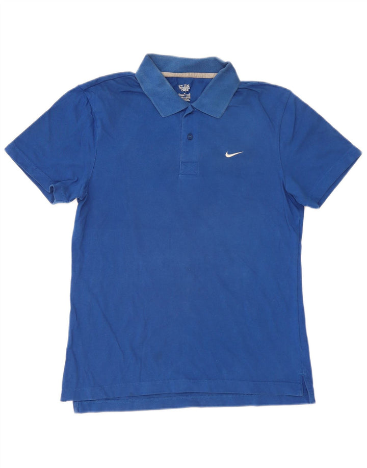 Męska koszulka polo Nike UK 38/40, średnia niebieska, bawełniana